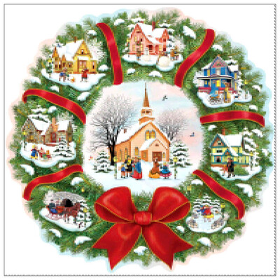 

〖Follure〗Christmas Diamond Rhinestone Pasted Embroidery Painting Home Decor