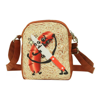 

Personality Bread Shape Leather Women Girls Messenger Shoulder Bags Purse