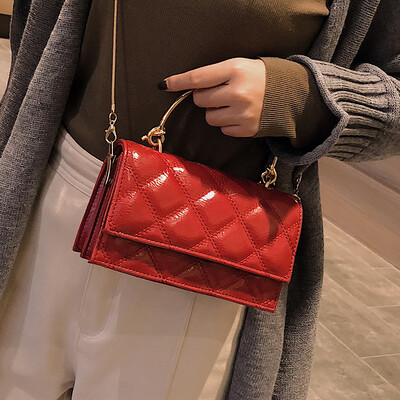 

Textured casual handbag Lingge chain bag Sen Department of small fragrance bag female 2019 new wave Korean version of the Messenger bag