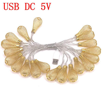

Yellow 10W 3M20 Lantern Shape LEDs Light String Waterproof Indoor or Outdoor Lamp for Holiday Party Lighting Decoration