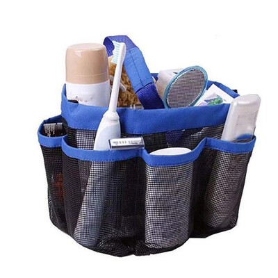

〖Follure〗Mesh Shower Tote Wash Bag Bathroom Caddy With 8 Basket Pocket Storage Package