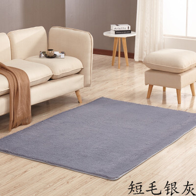 

Wei Ya thickened washed silk short hair non-slip carpet living room coffee table bedroom bedside yoga mat carpet 14172