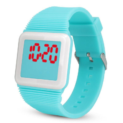 

LED Digital Silicone Watch Ultra-thin Wristwatch for Students Teenager Teens Children Men Women