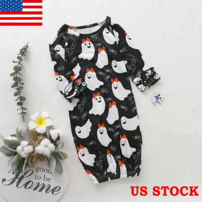

Halloween Baby Girl Boy Gown Ghost Nightgowns Sleepwear Sleeping Bag 0-3 Y Kids