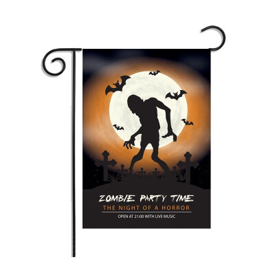 

Halloween Custom Pumpkin Weatherproof Decoration Garden Flag 12 Sytles Printed Decorative Hanging Banner