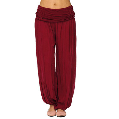 

Tailored Women Ladies Loose Leg Pants Womens Casual Pants Harem Pants