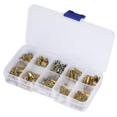 

Greensen 145pcs M2 M3 M4 Copper Hex Standoff Isolation Column Set with M2 M3 Steel Nut