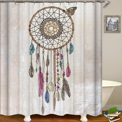 

Shower Curtain Fresh Style Blackout Curtains Waterproof Mildew-proof Bathroom Curtain 71"x71"