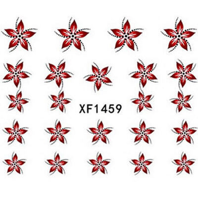 

Brightly Flower Pattern Manicure Stickers Nail Art Decoration Salon DIY Decal XF1459 Nail Art Manicure Nail Art Stickers