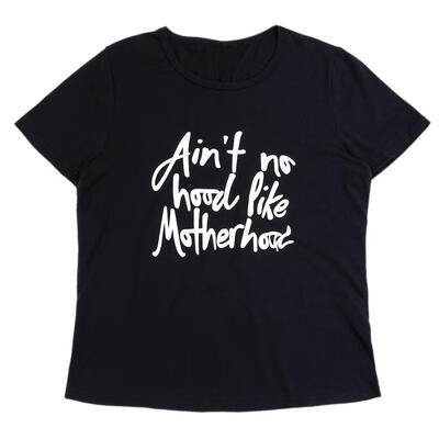 

Women Simple Short Sleeve T-shirt Family Clothing Kids Letters Print Tops