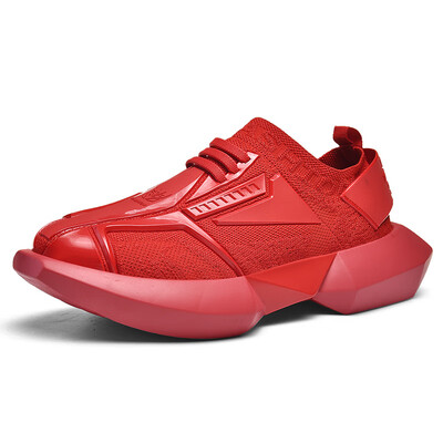 

Fashion mens shoes deformed gold steel robot tide shoes mens shoes