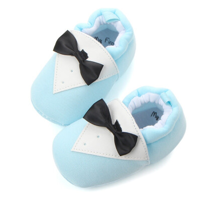 

Baby Boys Girls First Walkers Infant Newborn Autumn Winter Butterfly-knot Cotton Kids Soft Prewalker Shoes 0-12M