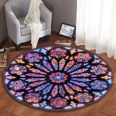 

Gobestart Notre Dame Elements Blanket Round Bathroom carpet 120cm