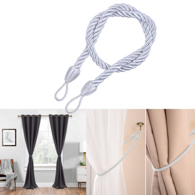 

Toponeto Ropes Tie Backs for Window Curtain Cord Buckle Tiebacks Braided Tie Backs