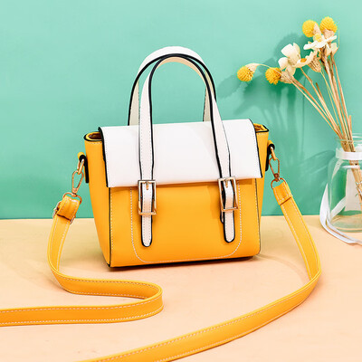 

Contrast style Korean version of the female bag fresh shoulder slung small bag 2019 new fashion handbag