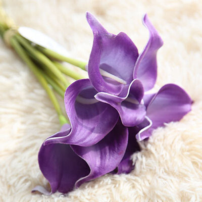 

FUNNYBUNNY Artificial Flowers Fake Flowers Artificial Calla Lily Bridal Wedding Bouquet for Home Garden Party Wedding Decoration