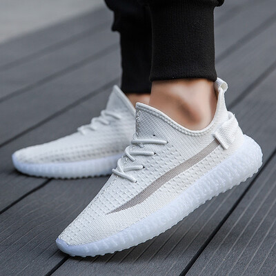 

Trend casual net shoes transparent bottom fish line full of stars male flying woven breathable wild fashion shoes