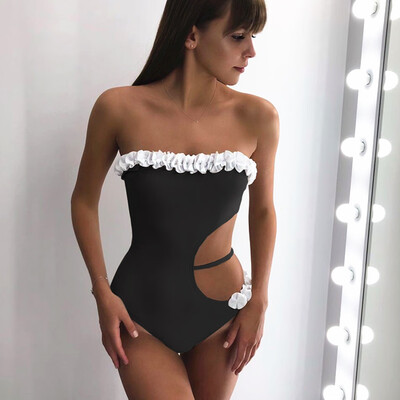 

Roseonmyhand Women Bikini Set Swimwear Push-Up Padded Solid Bra Swimsuit Beachwear