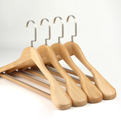 

〖Follure〗High-Grade Wide Shoulder Wooden Coat Hangers - Solid Wood Suit Hanger