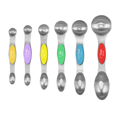 

6PcsSet Stainless Steel Household Kitchen Utensil Tool Measuring Spoons Cups
