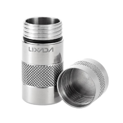 

Lixada Titanium Alloy Waterproof Pill Box Case Container Survival Kit