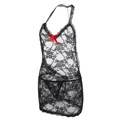 

Toponeto Fashion Women Lace Lingerie Clubwear Backless Nightdress Sleepwear