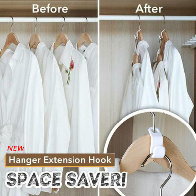 

Siaonvr Closet Hanger Wonder Space Saver Magic Extension Hook Clothing Rack 6pcs