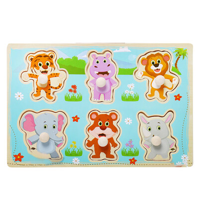 

Gotoamei Childrens Puzzle Grasp Board Puzzle Birthday Boy Girl Educational Toy