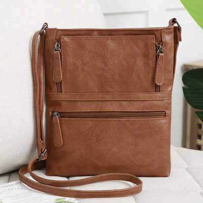 

Tailored Womens Leather Purse Satchel Cross Body Zipper Shoulder Bag Messenger Bag