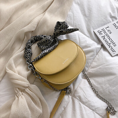 

French niche bag Messenger versatile handbag 2019 new wave Korean version of the simple shoulder scarf fashion saddle bag