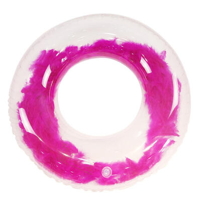 

Feather Decoration Inflatable Swimming Ring Water Pool Circle Armpit Float