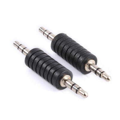 

2pcs 35mm Stereo Male to Male Jack Audio Plug Connector Coupler Adapter