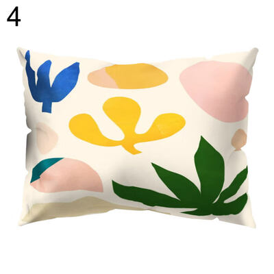 

Mushroom Leaf Deer Cow Pillow Case Cushion Cover Sofa Bed Car Cafe Office Decor