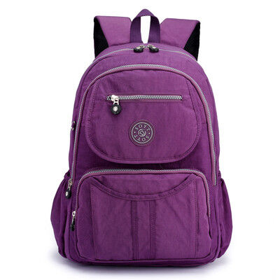 

Lightweight waterproof nylon shoulder bag lady fashion leisure travel backpack large capacity lady bag