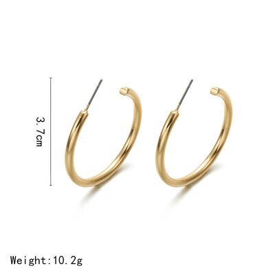 

2019 New Fashion Statement Earrings for Women European Design Geometric circular Drop Earrings Jewelry