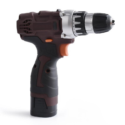 

12V Double Speed Cordless Rechargeable Electric Drill Lithium Battery Powered Electric Hand Drill with 2pcs Batteries