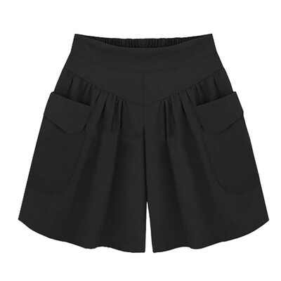 

Summer Plus size Short women -5XL Wide Leg Female Shorts Casual Loose Ladies Khaki High waist thin pantalones cortos S1