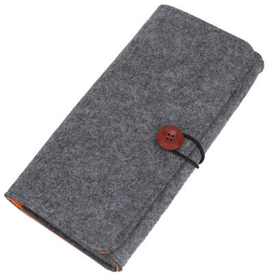 

Greensen Portable Wool Felt Cosmetic Bag Bath Travel Wash Storage Handbags