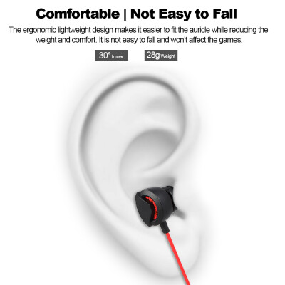 

35mm Gaming Earphones In-Ear Stereo Music Headphones Game Headset with Microphone for Smartphones Tablet PC Laptop Desktop Comput