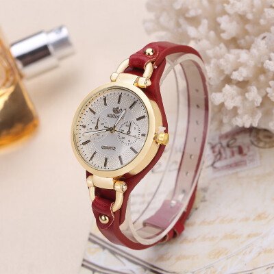 

Hot supply student table rivet fine strap personality ladies fashion quartz watch female models