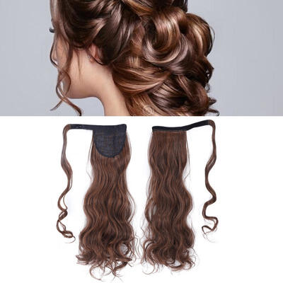 

Greensen Women Hair Extension Wig Piece Long Curly Traceless Invisible False Ponytail Hair Piece