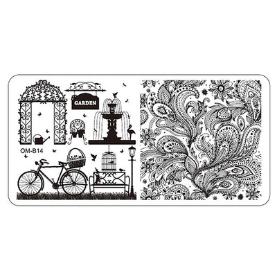 

Toponeto Nail Art Image Stamping Plates Manicure Stamp Template DIY Template Tool