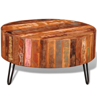 

Coffee Table Solid Reclaimed Wood Round