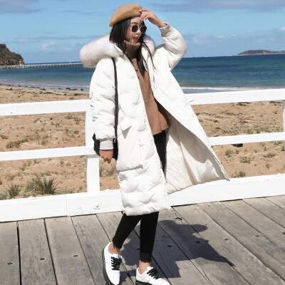 

2018 new winter cotton-padded jacket womens Korean version of the loose long style cotton-padded winter coat down