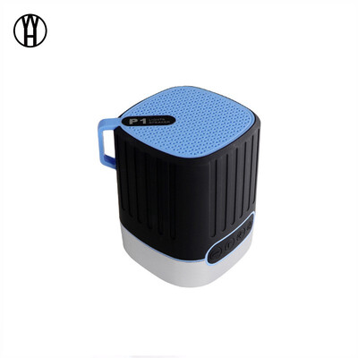 

WH P1 Mini HiFi Outdoor Bluetooth speaker LED light wireless waterproof speaker with Mic&FM radio mode