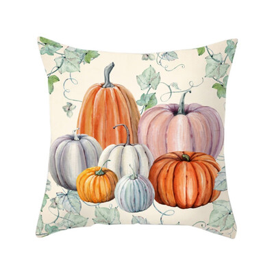 

Halloween Pumpkin Cushion Cover Peach Velvet Throw Pillow Cover Decorative Pillowcase Holiday Sofa Chair Car Bed Decoration