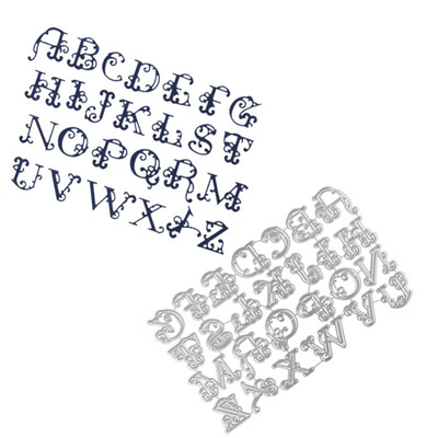

Gobestart Large Big Alphabet Letters Cutting Dies Stencils Metal for DIY Scrapbooking