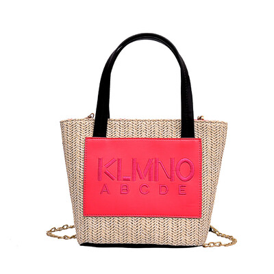 

Tailored Woman Bag 2019 New Fashion Straw Bag Literary Student Shoulder Bag Messenger Bag