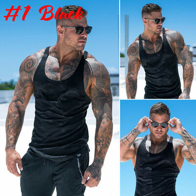 

Mens Camo Gym Muscle Shirt Tank Top Sport Bodybuilding Stringer Fitness Vest