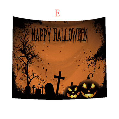 

Toponeto Sugar Skull Tapestry Halloween Trick Treat Horror Ghost Wall Hanging Home Decor